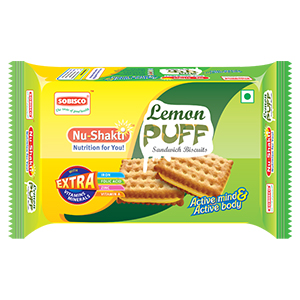 Sobisco Nu-Shakti Lemon Puff biscuits