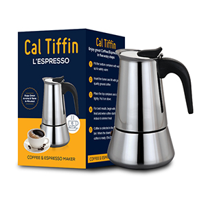 Packaging design for Cal Tiffin coffee maker